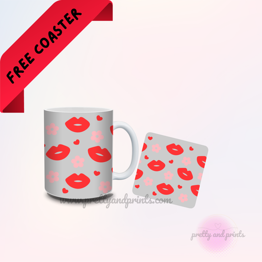 Kisses Mug and Coaster Set