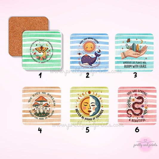 Positive Vibes Coaster Set