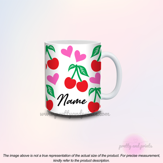 Personalised Cherries and Heart