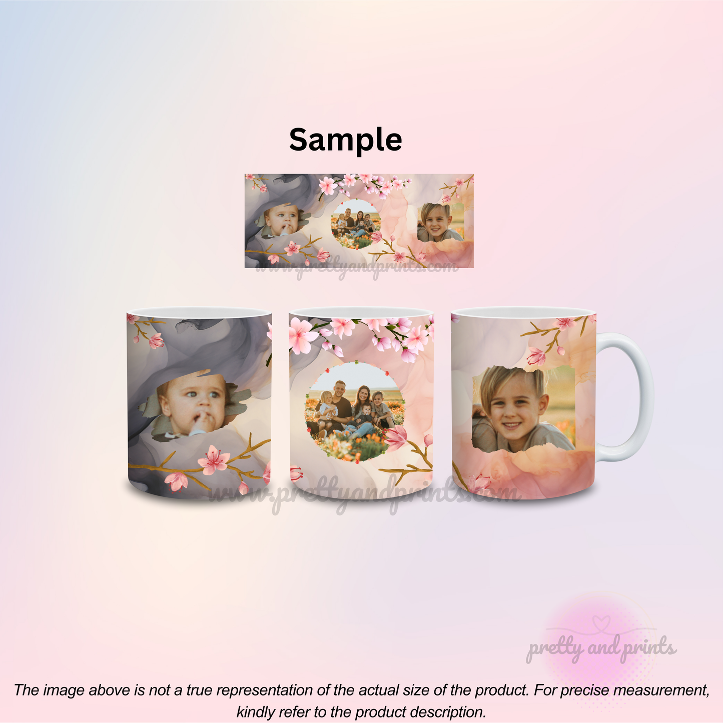 Personalised 3 Frame Photo Mug